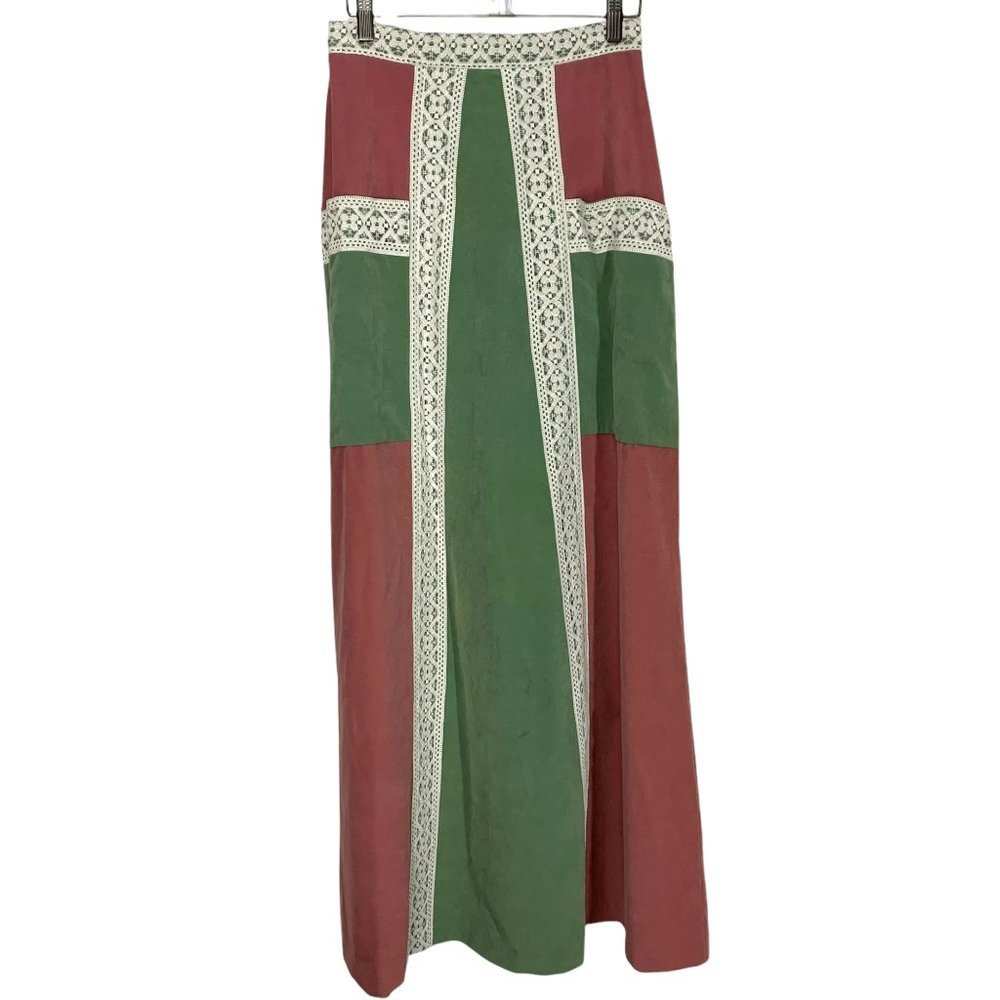 Vintage 60s The Texan by Tumbleweeds Faux Suede Full A Line Medium